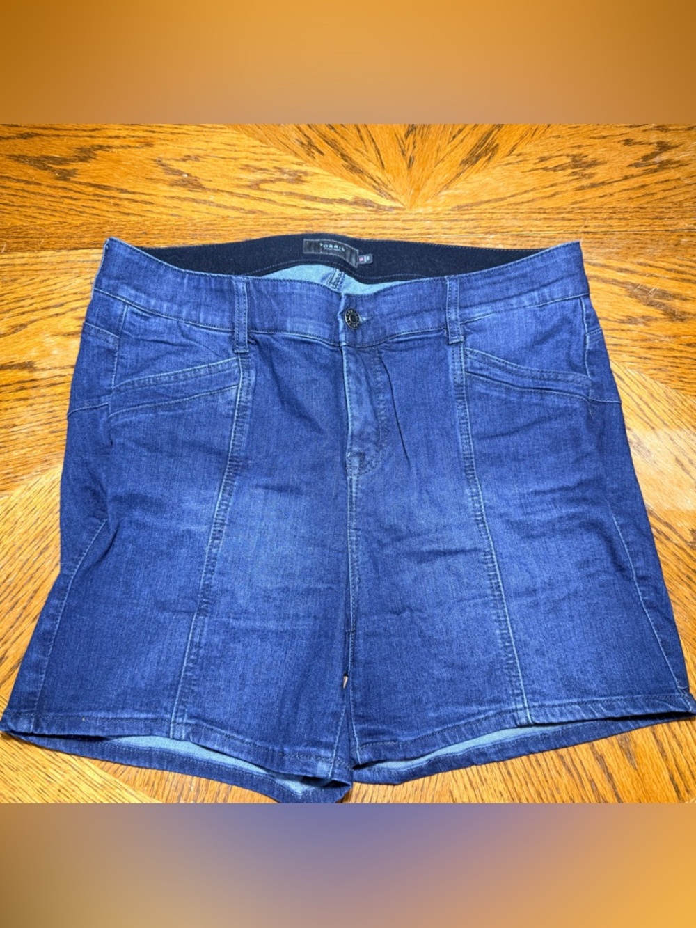 Torrid Plus-Size Stretch Denim Shorts Blue